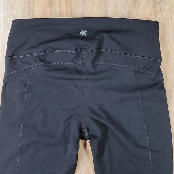 ☔️🔺️Tek Gear Black Shapewear Shirred Capri Athletic Pants Medium - Picture 6 of 10